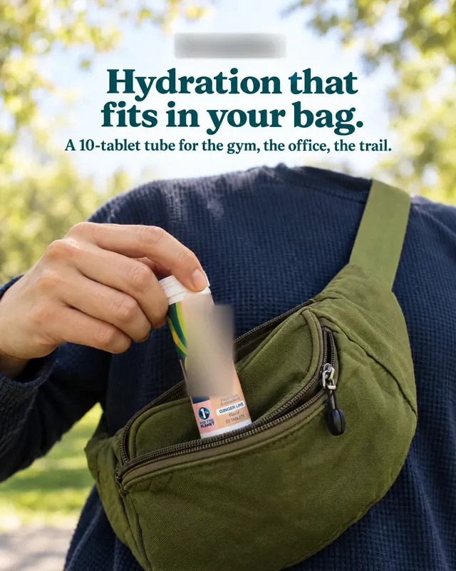 Spec ad concept: Electrolyte tablets, brand name and logo blurred