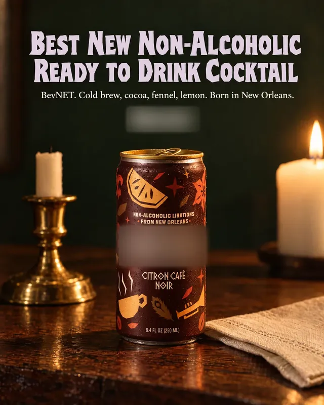 Spec ad concept: Non-alcoholic cocktail, brand name and logo blurred