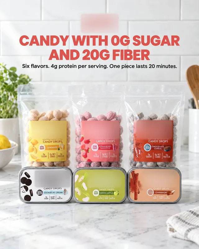 Spec ad concept: Sugar-free candy, brand name and logo blurred