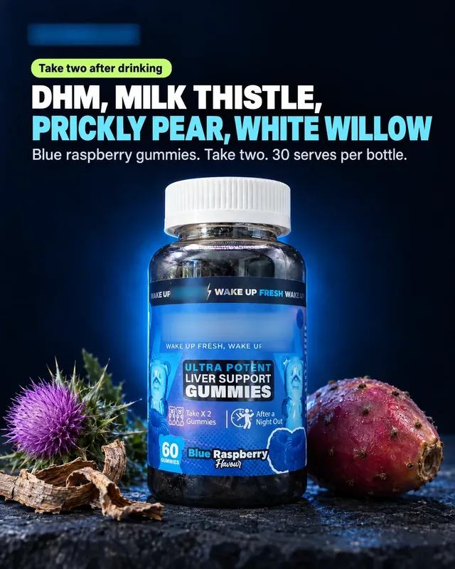 Spec ad concept: Hangover gummies, brand name and logo blurred