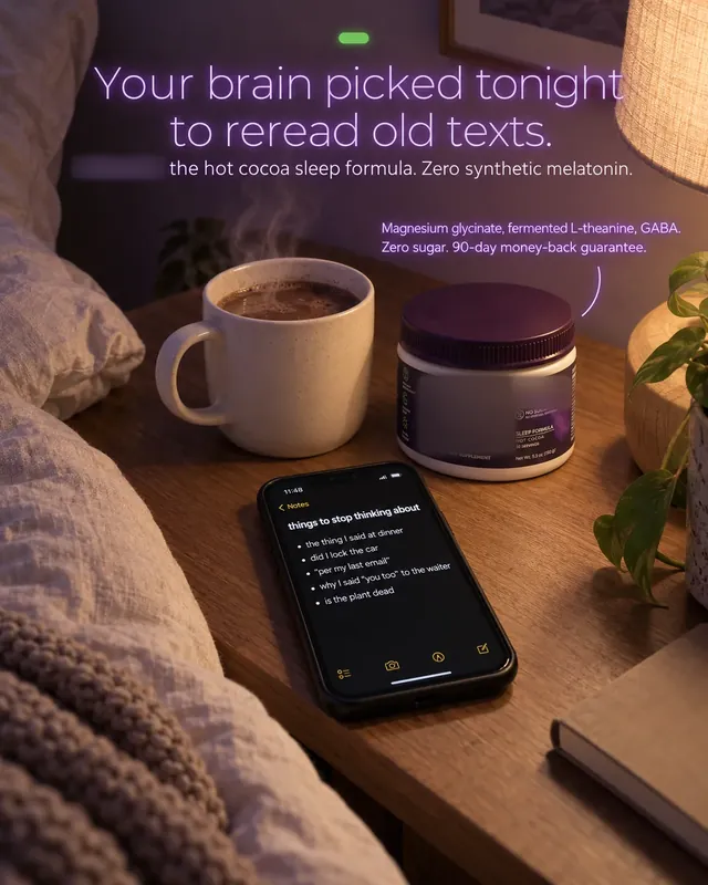 Spec ad concept: Sleep hot cocoa, brand name and logo blurred