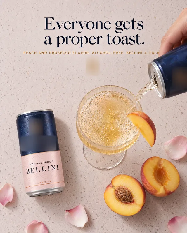 Spec ad concept: Non-alcoholic cocktail, brand name and logo blurred