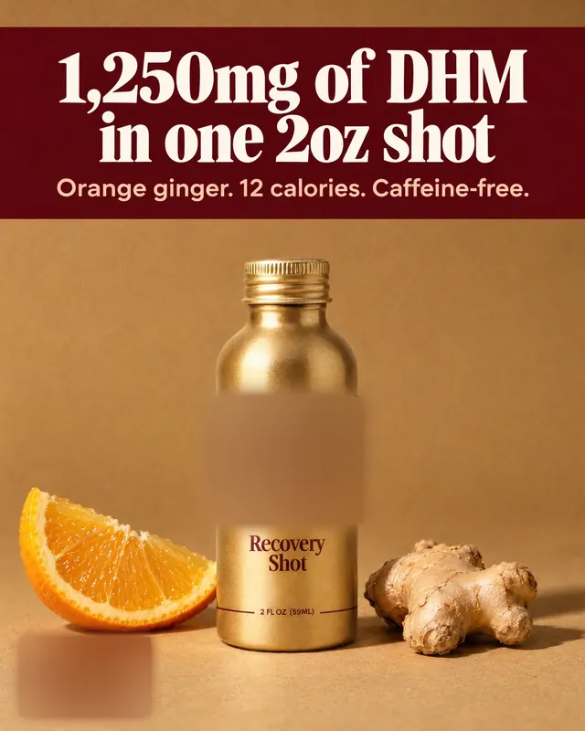 Spec ad concept: Hangover recovery shot, brand name and logo blurred