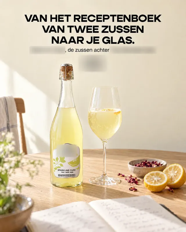 Spec ad concept: Non-alcoholic sparkling drink, brand name and logo blurred