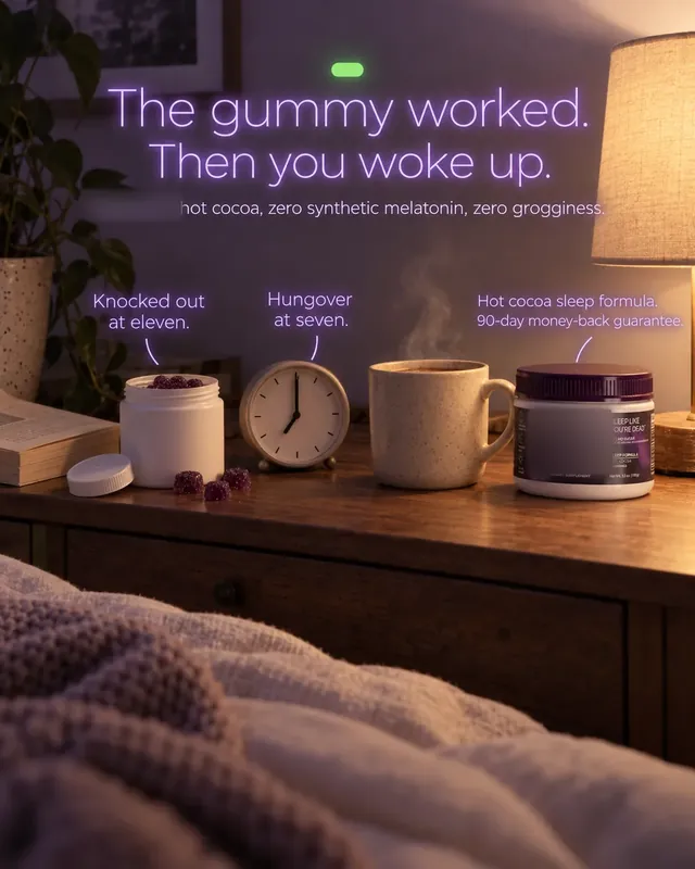 Spec ad concept: Sleep hot cocoa, brand name and logo blurred